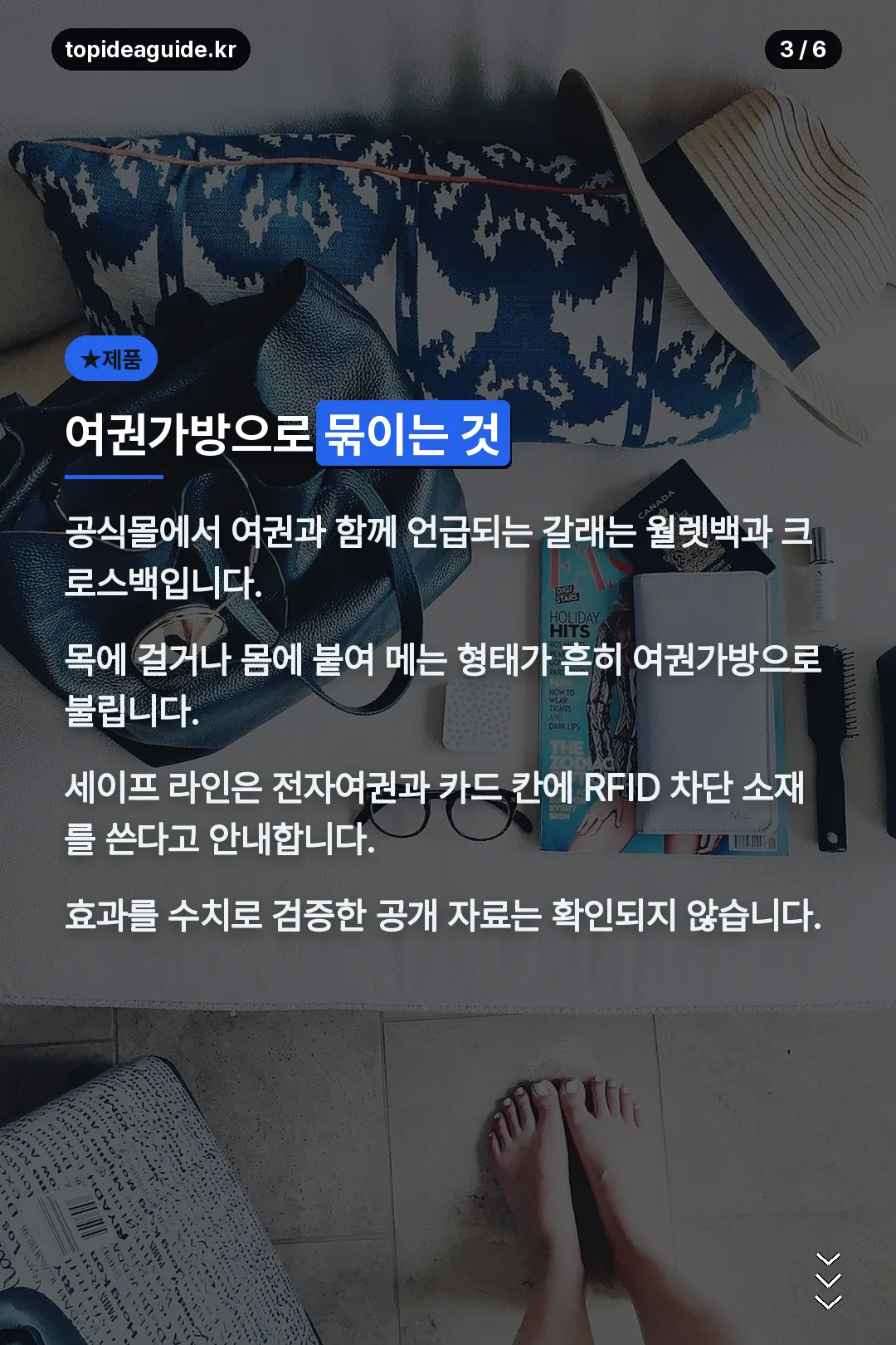 여권가방 제품 갈래