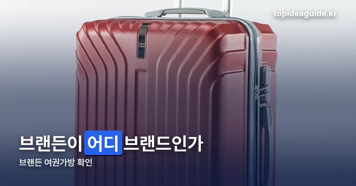 브랜든 여권가방 정리 썸네일