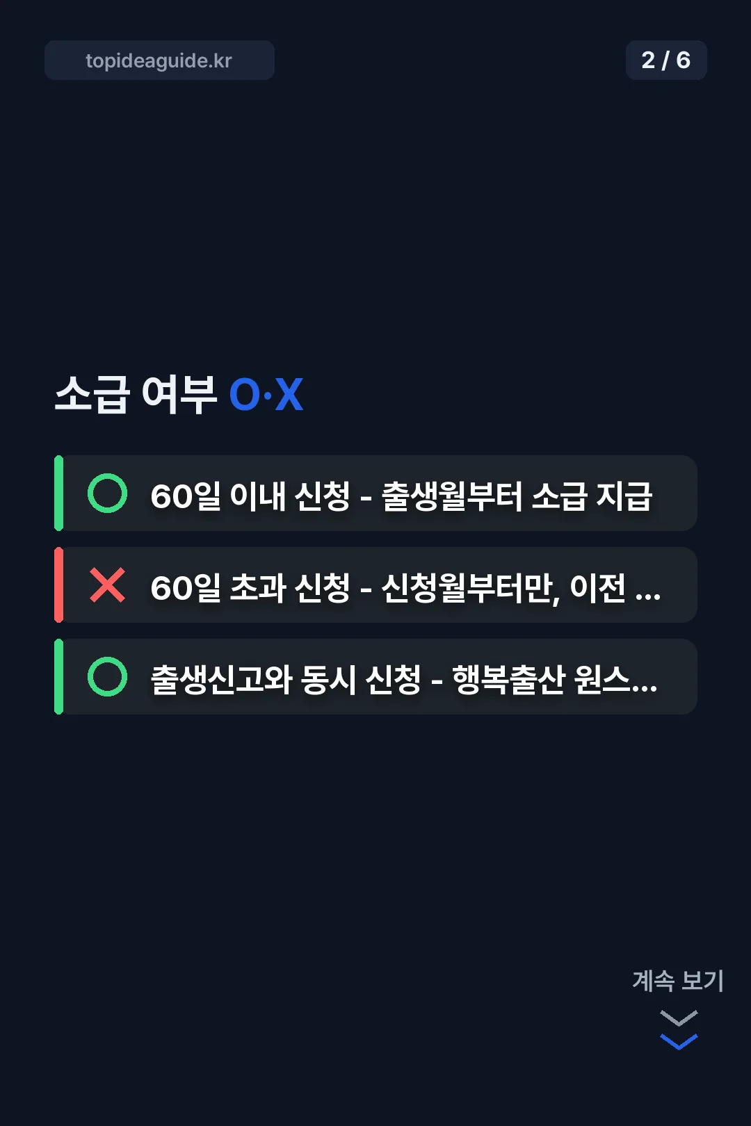 소급 여부 O X