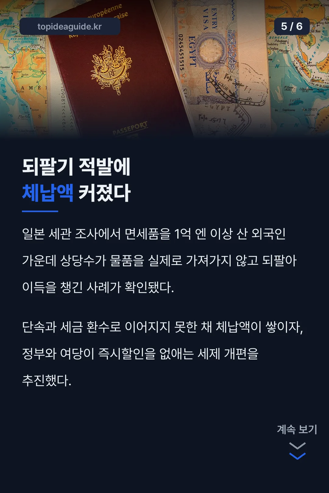 제도 전환 배경 되팔기 적발