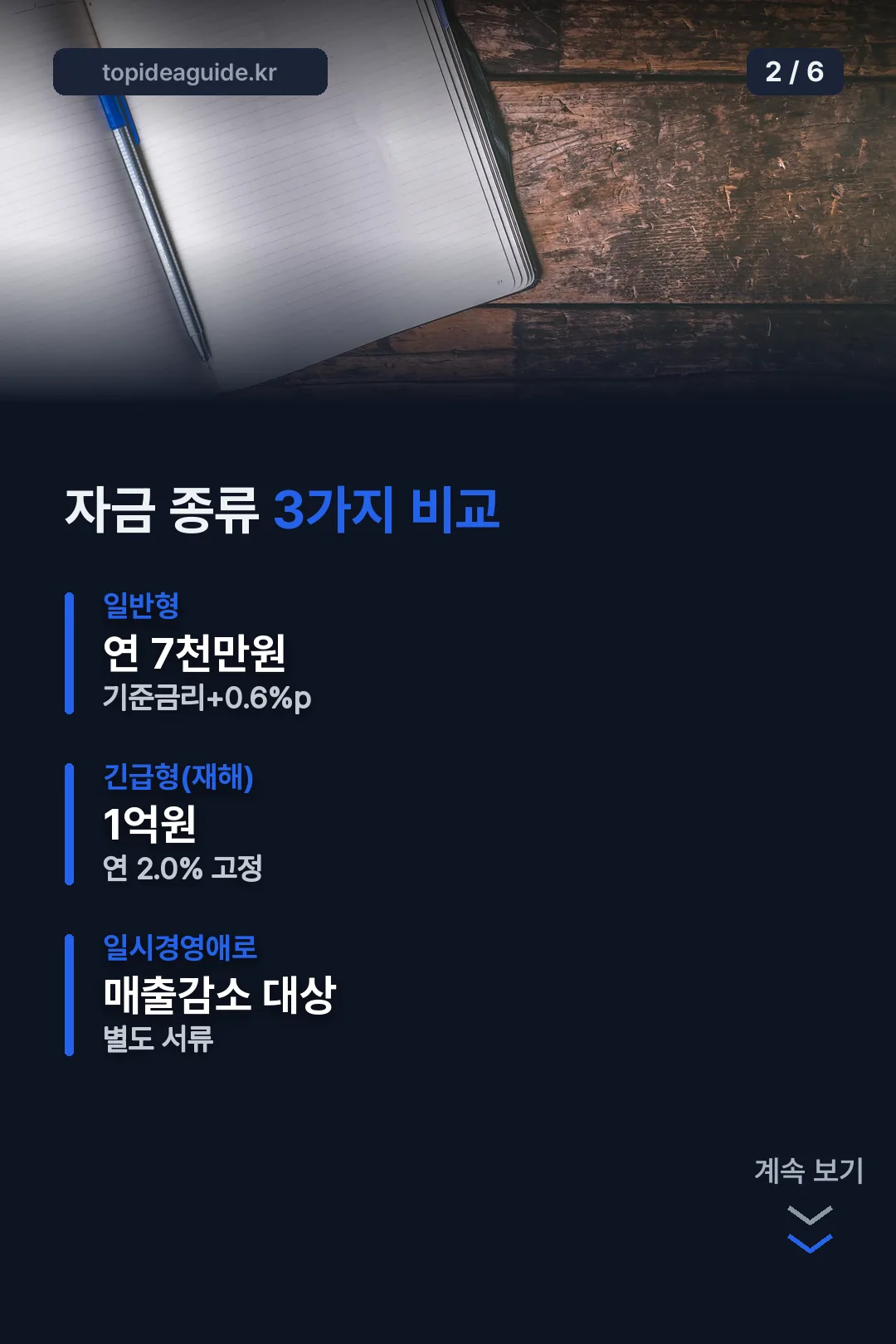 자금 종류 3가지 비교
